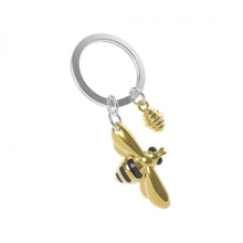 Load image into Gallery viewer, Gold Bee Keyring
