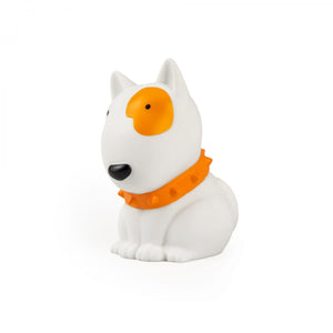 White Dog with Orange Patch LED Nightlight - Mini