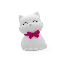 Load image into Gallery viewer, White Cat with Pink Collar Led Night Light - Medium