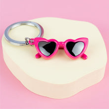 Load image into Gallery viewer, Pink Sunglasses Keyring