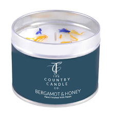 Load image into Gallery viewer, Bergamot &amp; Honey  Pastels Tin Candle
