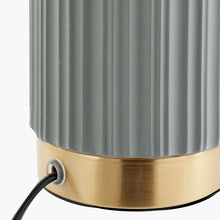 Load image into Gallery viewer, Grey Gold Metal Table Lamp