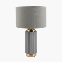 Load image into Gallery viewer, Grey Gold Metal Table Lamp
