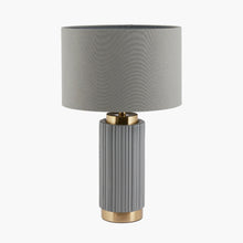 Load image into Gallery viewer, Grey Gold Metal Table Lamp