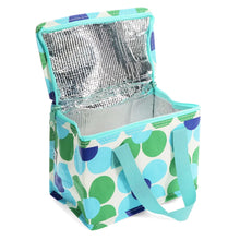 Load image into Gallery viewer, Lunch Bag Blue & Green Daisy