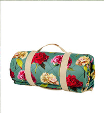 Load image into Gallery viewer, Sarah Kelleher Picnic Blanket Teal 150 x 135cm