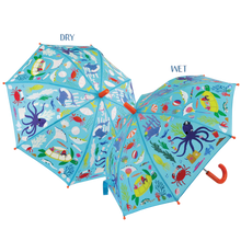 Load image into Gallery viewer, Colour Changing Umbrella Ocean