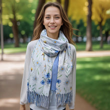 Load image into Gallery viewer, Blue Cornflower Pashmina