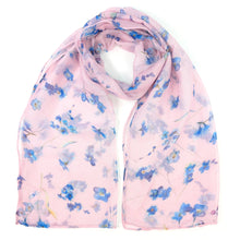 Load image into Gallery viewer, Pink Forget Me Not Scarf