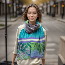 Load image into Gallery viewer, Tropical Block Colour Scarf