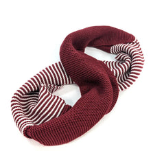 Load image into Gallery viewer, Half & Half Double Snood - Dark Red