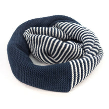 Load image into Gallery viewer, Half & Half Double Snood - Navy Blue