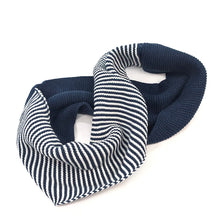 Load image into Gallery viewer, Half & Half Double Snood - Navy Blue