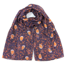 Load image into Gallery viewer, Red Berry Robin Scarf - Purple