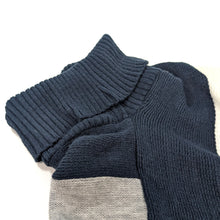 Load image into Gallery viewer, Cowl Neck Poncho Blue/Pink