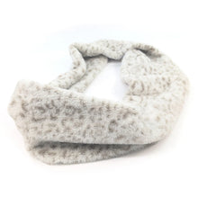 Load image into Gallery viewer, Cream Animal Print Double Faux Fur Snood