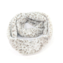 Load image into Gallery viewer, Cream Animal Print Double Faux Fur Snood