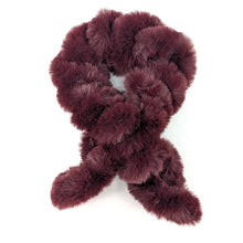 Load image into Gallery viewer, Faux Fur Corkscrew Collar - Dark Red