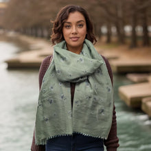 Load image into Gallery viewer, Dandelion Scarf - Sage Green