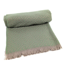 Load image into Gallery viewer, Maze Pattern Pashmina Green