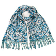 Load image into Gallery viewer, Walk On The Wild Side Pashmina Style Scarf - Teal