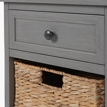 Load image into Gallery viewer, Devonshire Grey Wood 1 Drawer 2 Basket Unit
