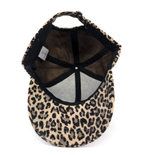 Load image into Gallery viewer, Velvet Feel Cap - Natural Animal Print