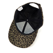 Load image into Gallery viewer, Velvet Feel Cap - Natural Green Print