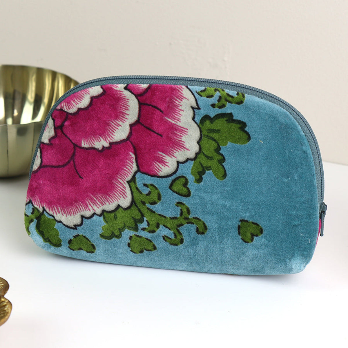 Peony Jewelry Pouch in Pink main image 1