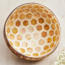 Load image into Gallery viewer, Coconut Shell Bowl - Honeycomb