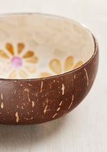 Load image into Gallery viewer, Coconut Shell Bowl - Daisies