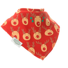 Load image into Gallery viewer, Reindeer Red Christmas Bib