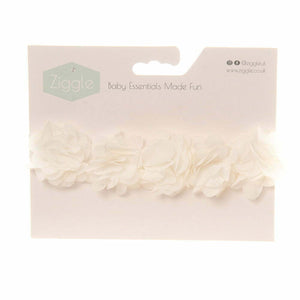 White Flower & Lace Headband