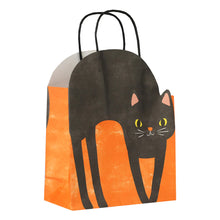 Load image into Gallery viewer, Halloween Cat Paper Gift Bags – 6 Pack