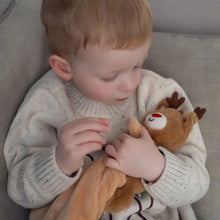 Load image into Gallery viewer, Reindeer Plush Comforter Blanket