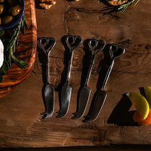 Load image into Gallery viewer, 4 Mini Cheese Knives - Love Heart
