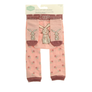 Bunnies Pink Leggings & Socks - 6-12 months