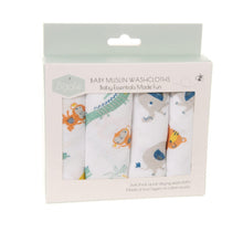 Load image into Gallery viewer, Savanna Animals Muslin Wash Cloths