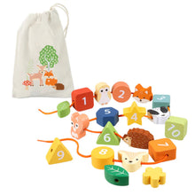Load image into Gallery viewer, Woodland Animal Threading Toy