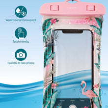 Load image into Gallery viewer, Flamingo Waterproof Smartphone Pouch
