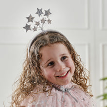 Load image into Gallery viewer, Pink &amp; Silver Sequin Star Headband
