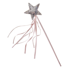 Load image into Gallery viewer, Pink &amp; Silver Sequin Star Fairy Wand
