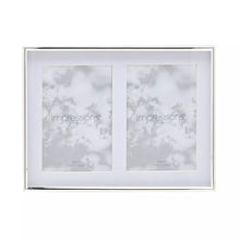 Load image into Gallery viewer, Double Aperture Silver Plated Frame 4" x 6"