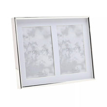 Load image into Gallery viewer, Double Aperture Silver Plated Frame 4" x 6"