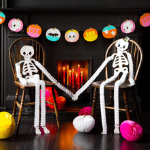 Load image into Gallery viewer, Skeleton Paper Honeycomb Decorations - 2 Pack