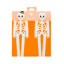 Load image into Gallery viewer, Skeleton Paper Honeycomb Decorations - 2 Pack