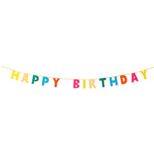 Load image into Gallery viewer, Rainbow Happy Birthday Garland