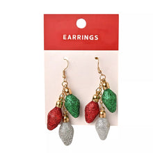 Load image into Gallery viewer, Glitter Bulbs Christmas Earrings