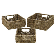 Load image into Gallery viewer, Seagrass Square Baskets