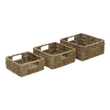 Load image into Gallery viewer, Seagrass Square Baskets